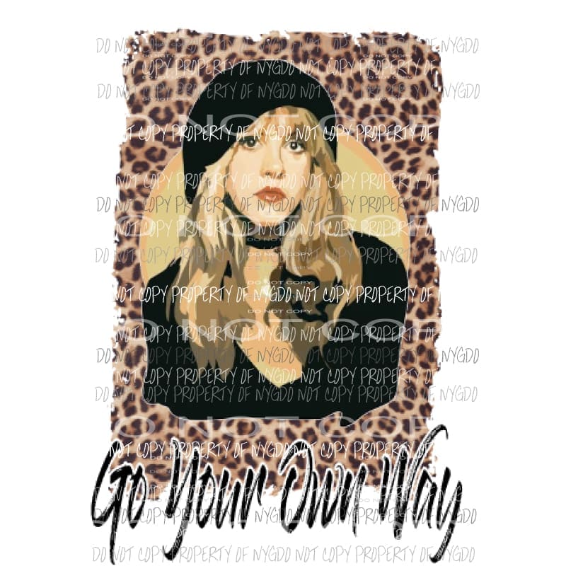 Stevie nicks leopard 1 Sublimation transfers Heat Transfer