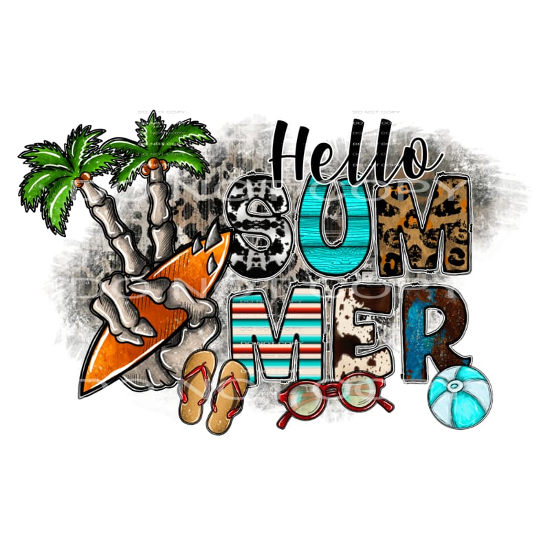 Summer #3498 Sublimation transfers - Heat Transfer Graphic