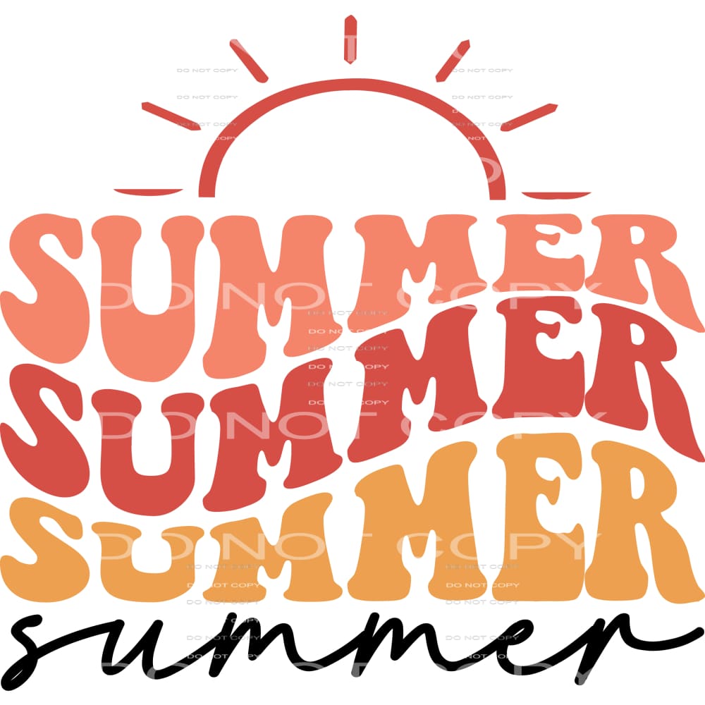 Summer #5076 Sublimation transfers - Heat Transfer Graphic