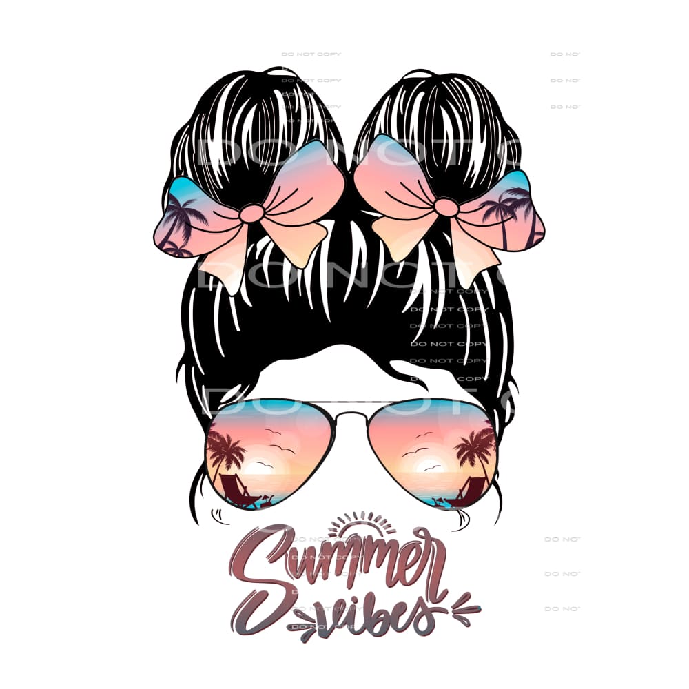 Summer Vibes Girl # 7778 Sublimation transfers - Heat