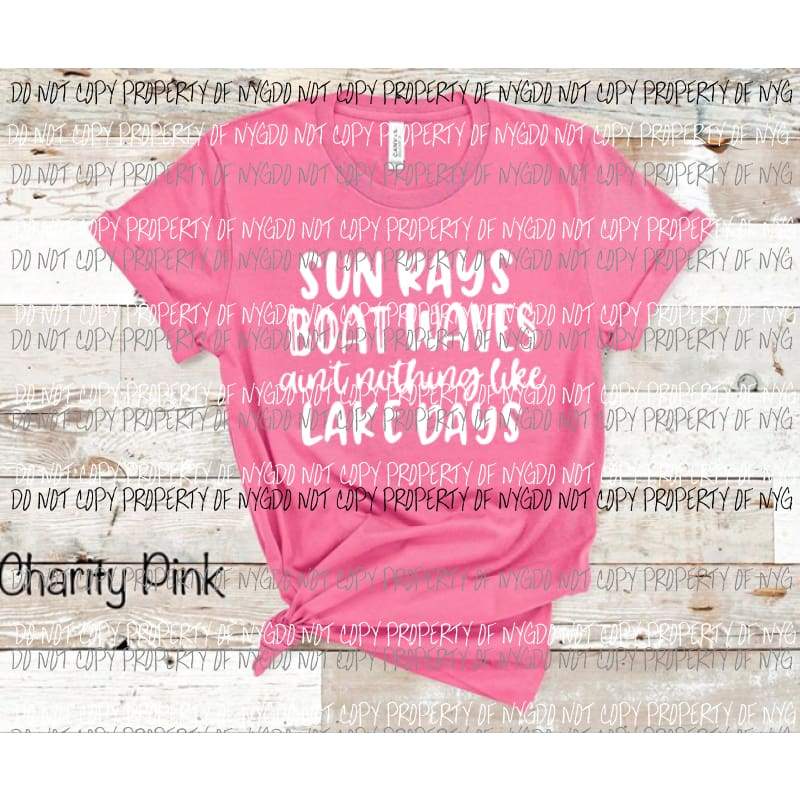 SUN RAYS LAKE PRE ORDER SHIPS 6-10-20 White SCREEN PRINT can go on any shirt adult 13x9 inches Heat Transfer