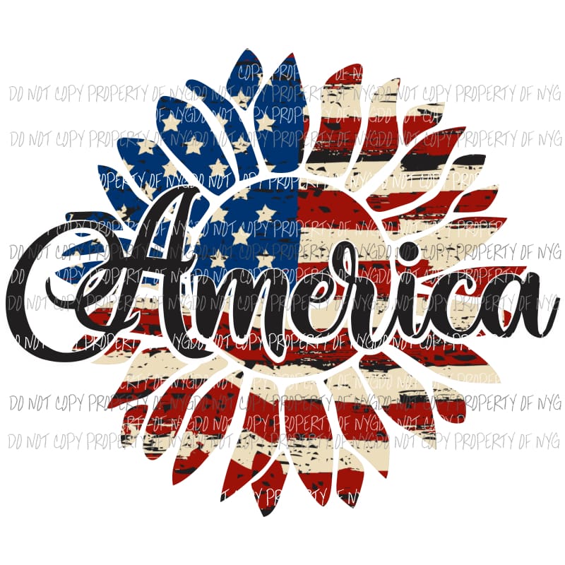 Sunflower America Sublimation transfers Heat Transfer
