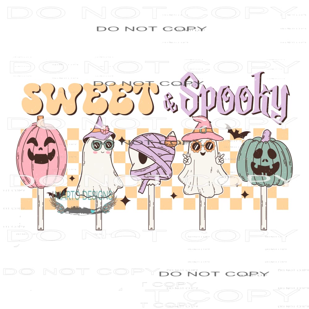 Sweet And Spooky #6876 Sublimation transfers - Heat Transfer