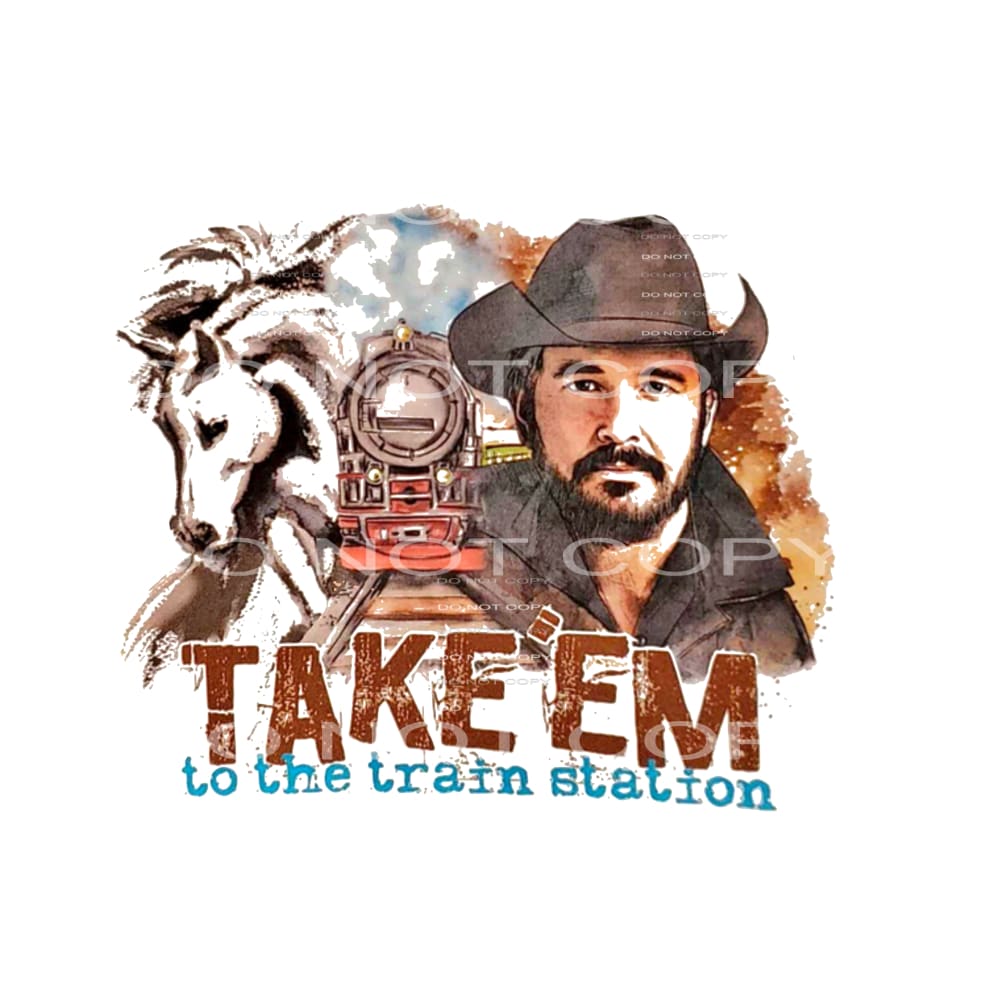 take’em to the train station rip yellow # 9925 Sublimation