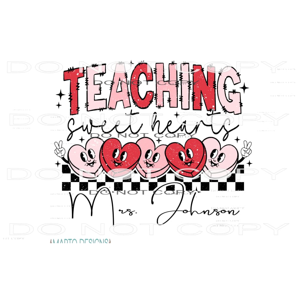 teaching sweethearts custom # 123124 Sublimation transfers -