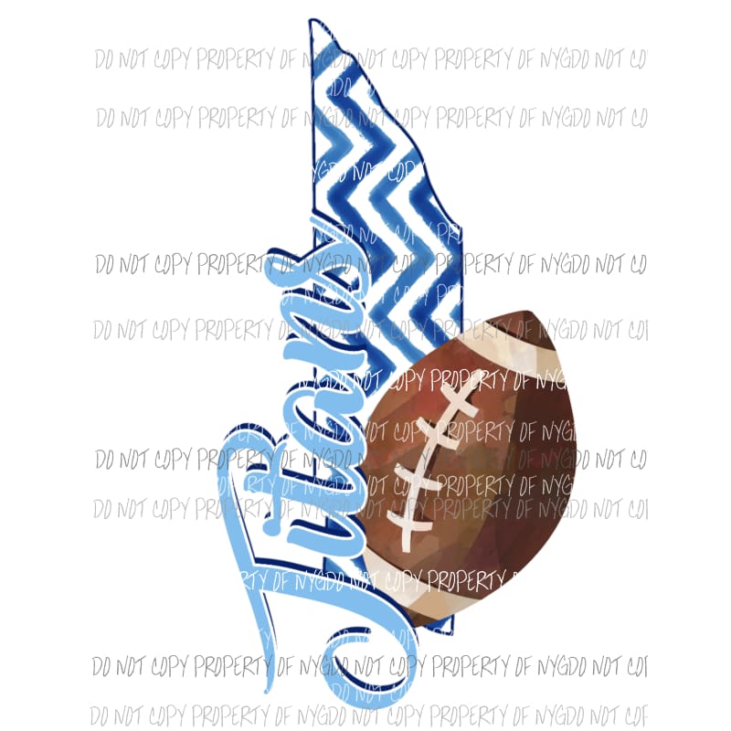 Tennessee Titans football chevron state Sublimation transfers Heat Transfer