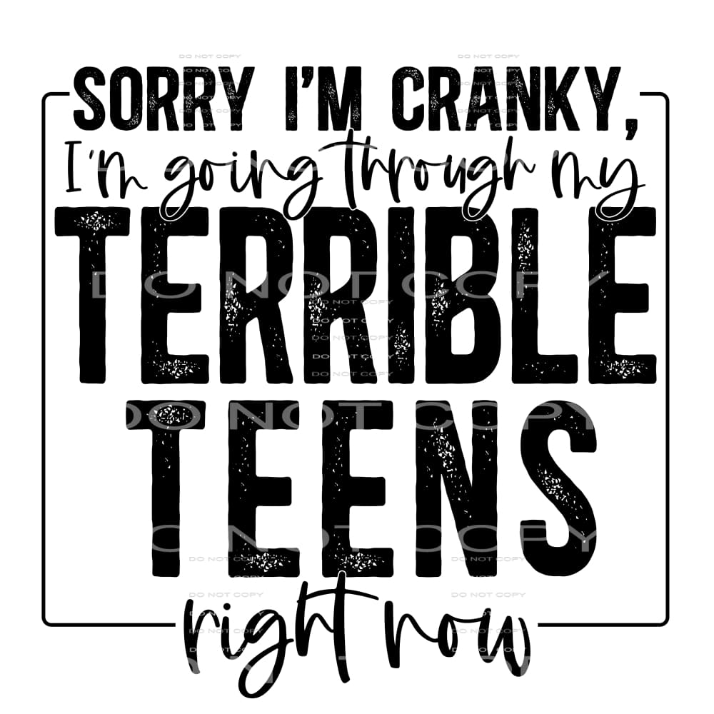 terrible teens #6501 Sublimation transfers - Heat Transfer