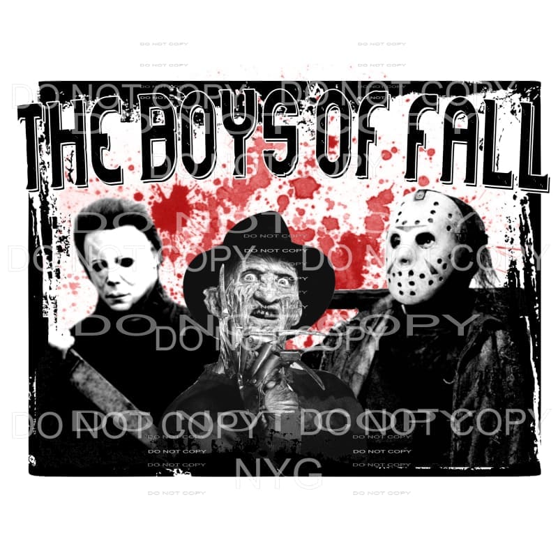 The Boys Of Fall Horror Movie Freddy Michael Sublimation