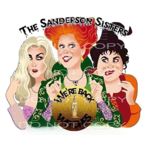 the sanderson sisters #7786 Sublimation transfers - Heat