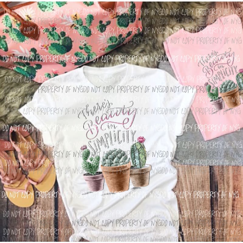 Theres Beauty in simplicity cactus Sublimation transfers Heat Transfer