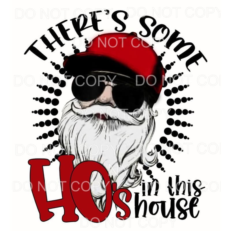 There’s Some Ho’s In The House Santa Aviators Baseball Cap
