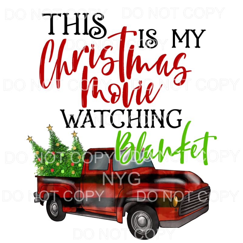 This Is My Christmas Movie Watching Blanket Red Buffalo
