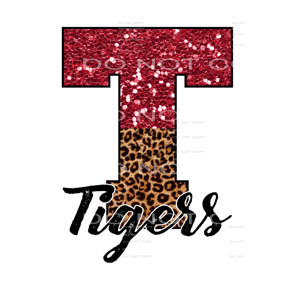 Tigers red and leopard # 1999 Sublimation transfers - Heat