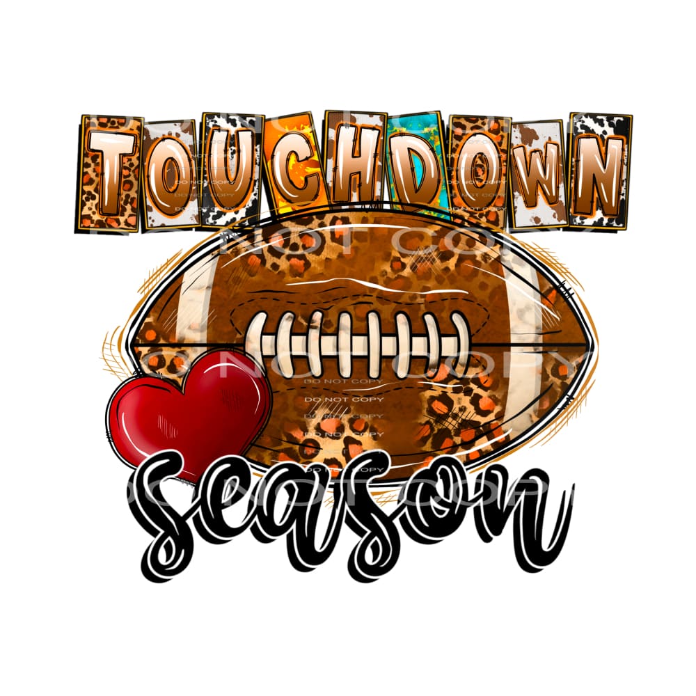 Touchdown season # 1087 Sublimation transfers - Heat