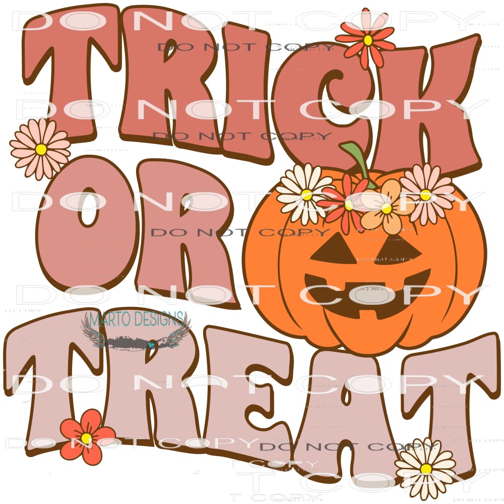 Trick Or Treat #6200 Sublimation transfers - Heat Transfer