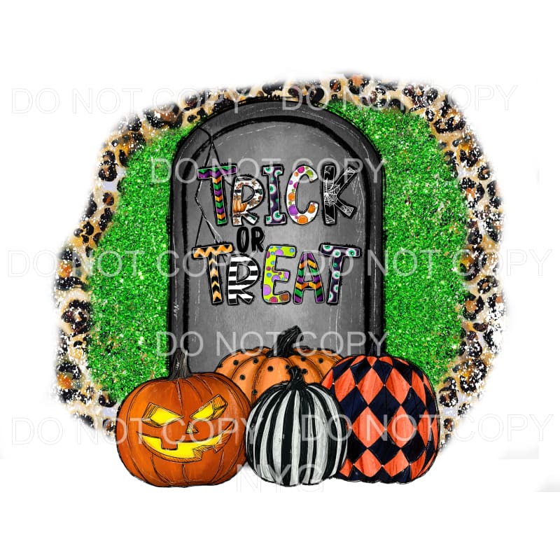 Trick Or Treat Headstone Jack O Lantern Pattern Pumpkins