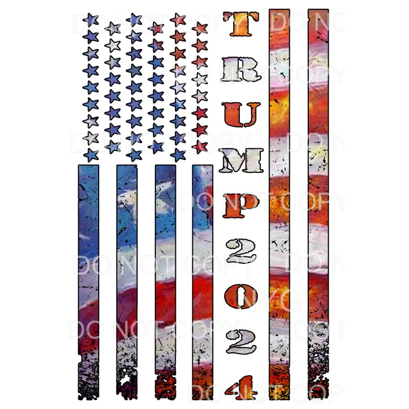 TRUMP 2024 FLAG # 3 Sublimation transfers - Heat Transfer