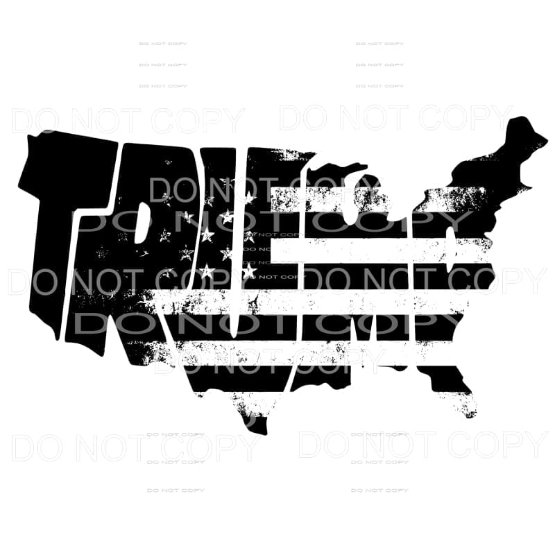 Trump United States Black Flag Grunge # 1 Sublimation