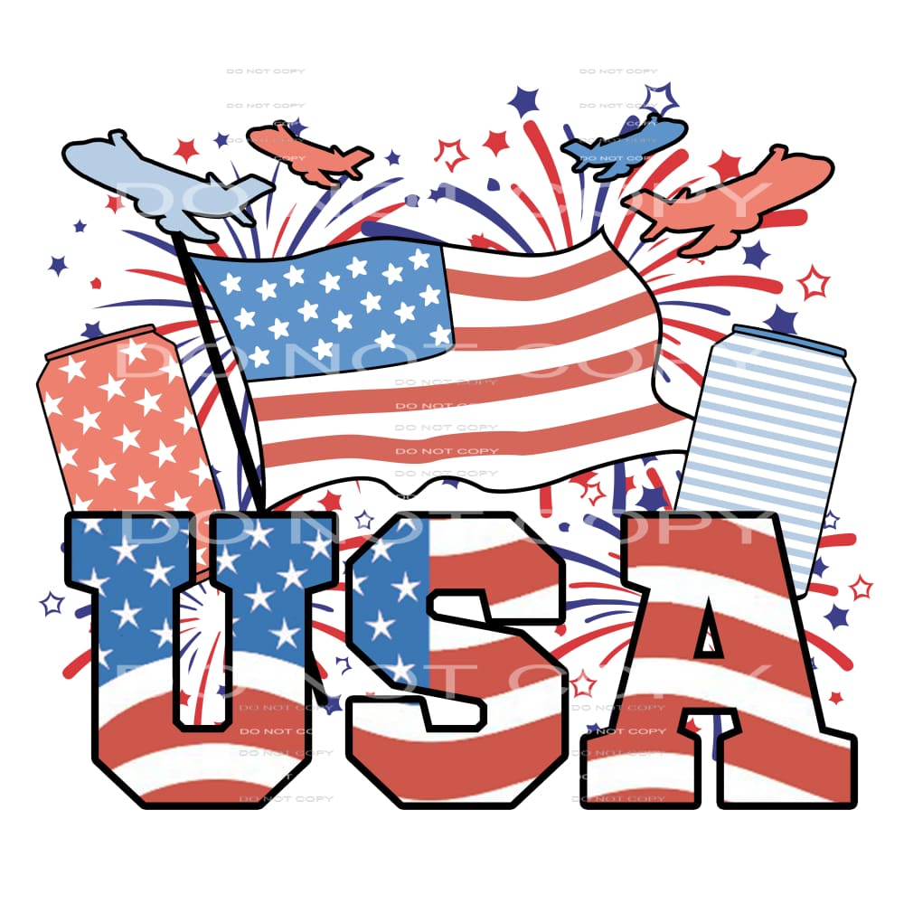 USA #5340 Sublimation transfers - Heat Transfer Graphic Tee