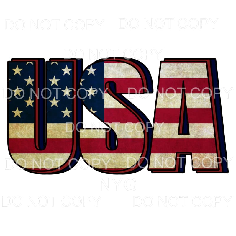USA American Flag Sublimation transfers - Heat Transfer