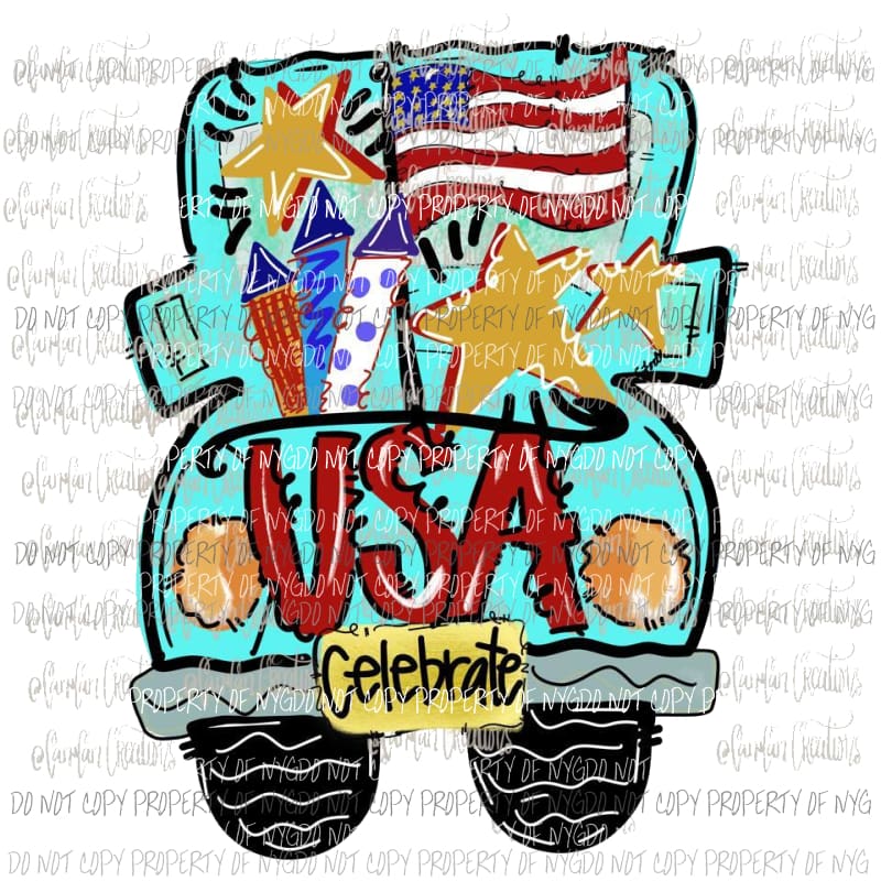 USA Truck # 7 Sublimation transfers Heat Transfer