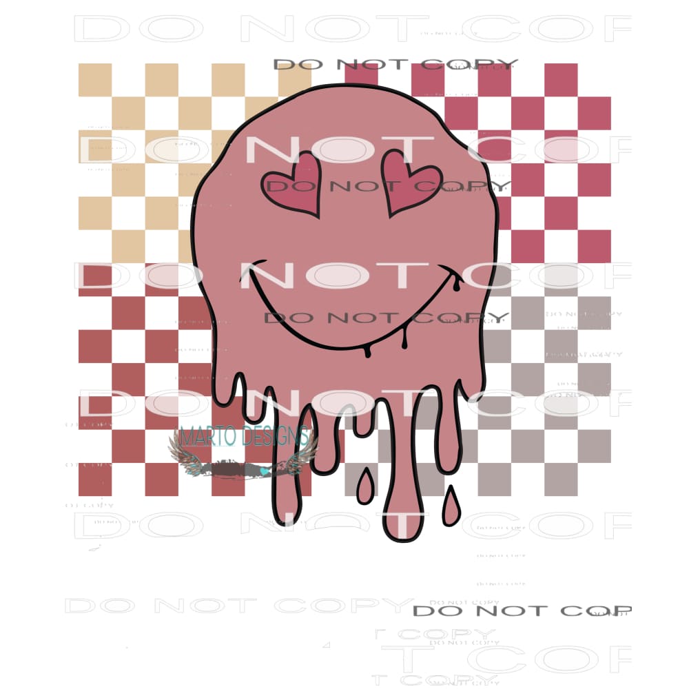 Valentine Smiley #9064 Sublimation transfers - Heat Transfer