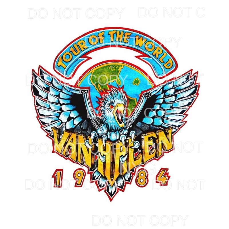Van Halen #1 Sublimation transfers - Heat Transfer