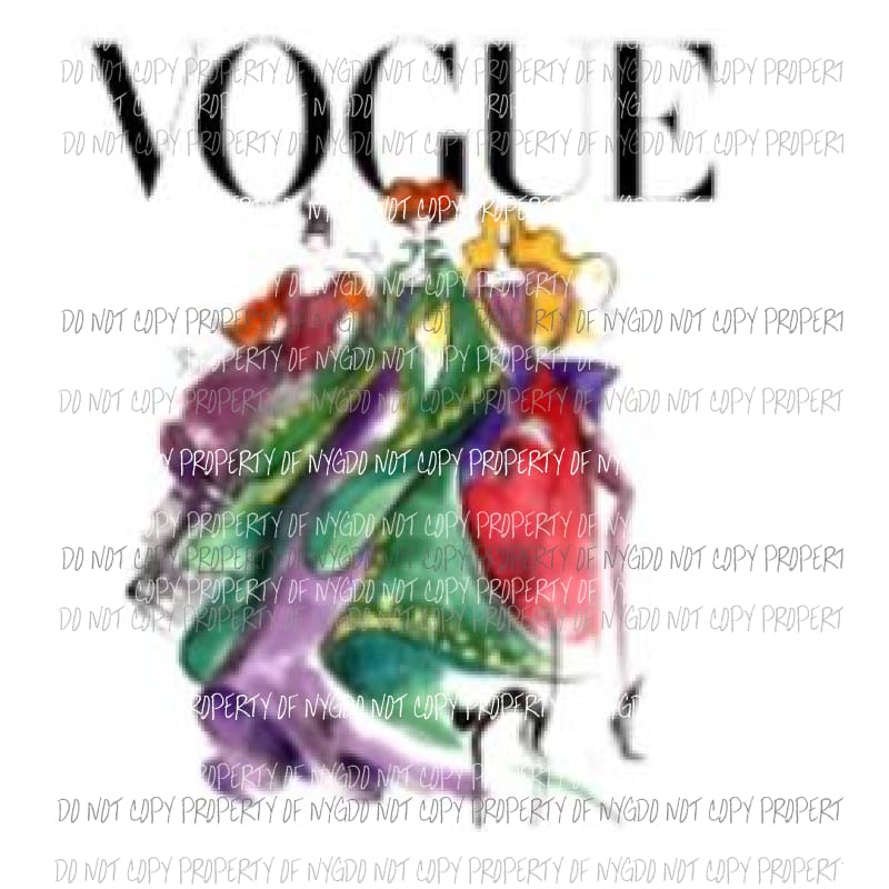 vogue sanderson sisters Hocus Pocus Sublimation transfers Heat Transfer