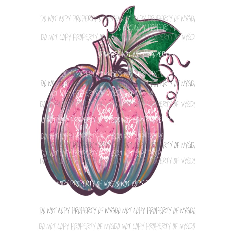 VS pink Pumpkin 3 Victoria Secret Sublimation transfers Heat Transfer