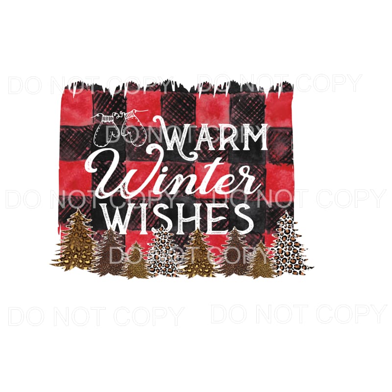 Warm Winter Wishes # 1 Sublimation transfers - Heat Transfer