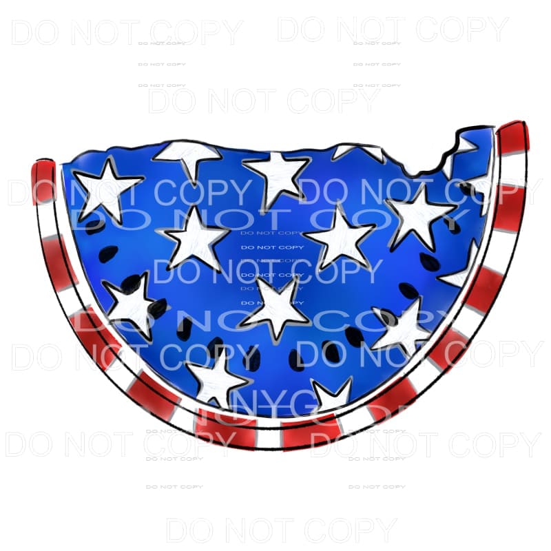 Watermelon Flag America USA Sublimation transfers - Heat