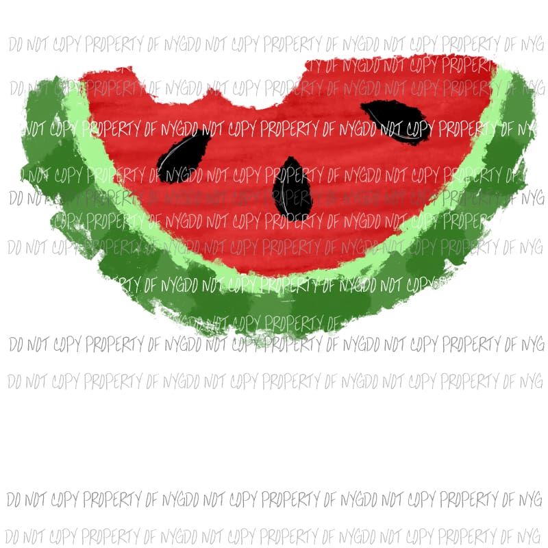 Watermelon slice red green Sublimation transfers Heat Transfer
