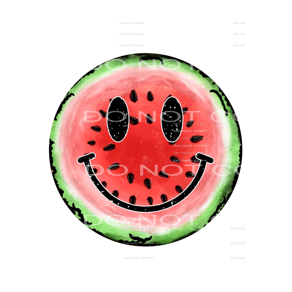 watermelon smiley face #6586 Sublimation transfers - Heat