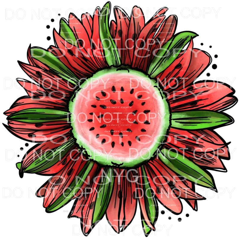 Watermelon Sunflower #2117 Sublimation transfers - Heat