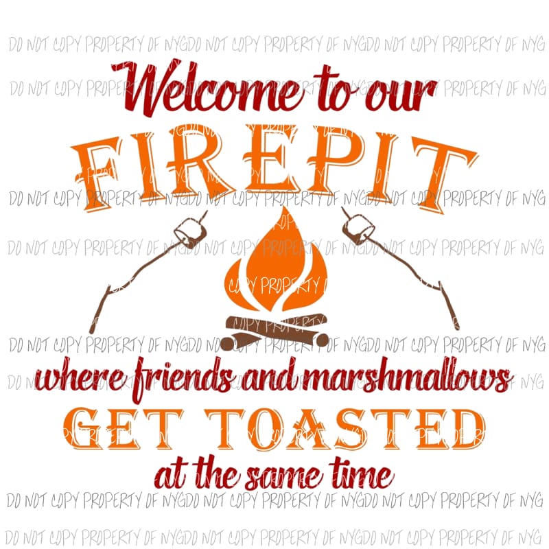 Welcome to our firepit Sublimation transfers Heat Transfer