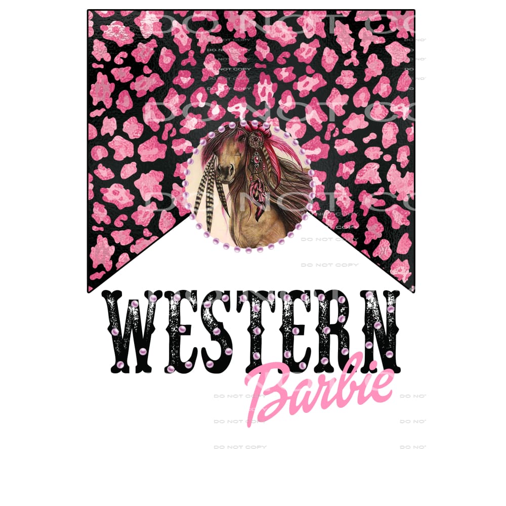 Western Barbie # 1 Sublimation transfers - Heat Transfer