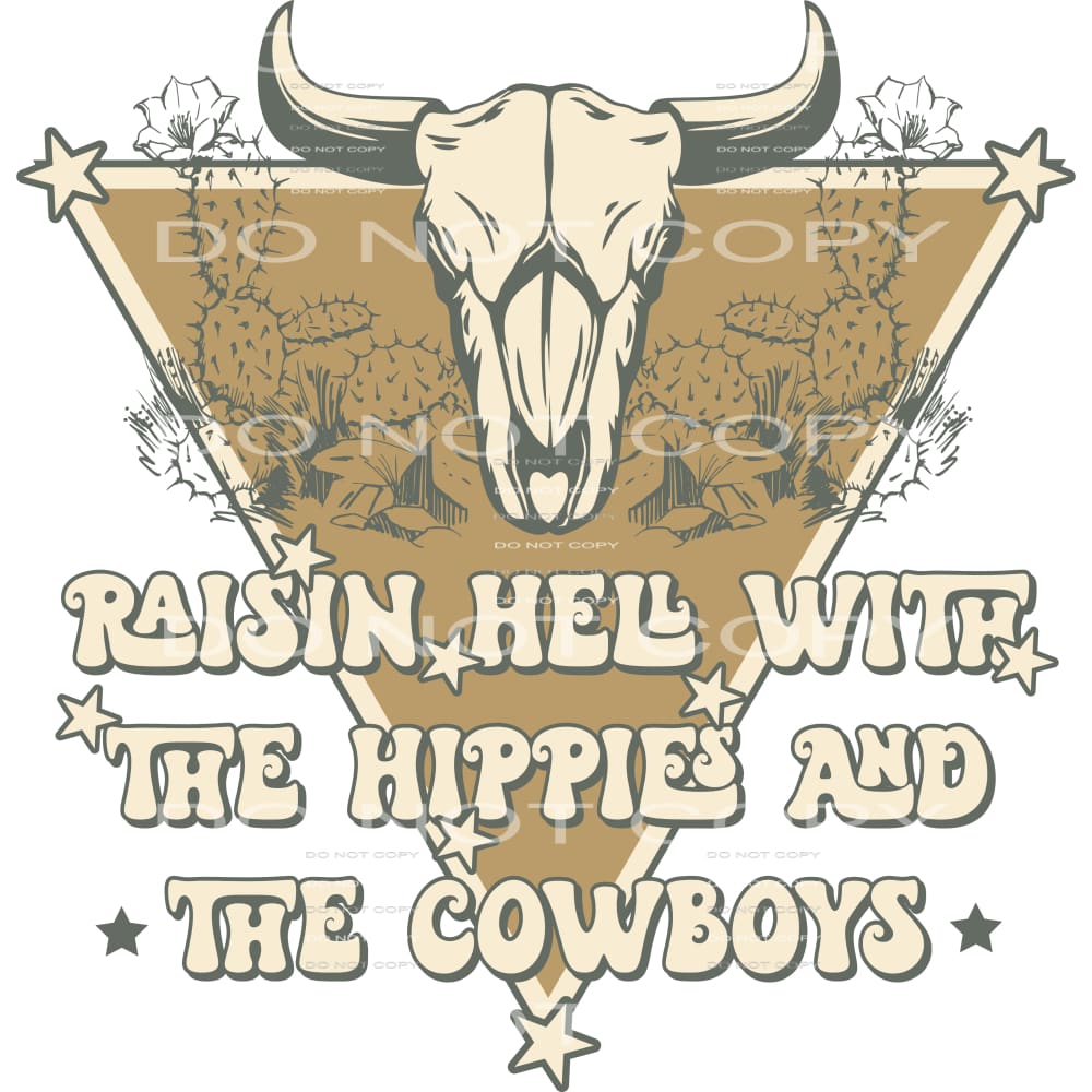 Western Boho #2741 Sublimation transfers - Heat Transfer