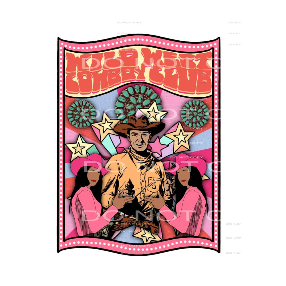 Western Boho #2772 Sublimation transfers - Heat Transfer