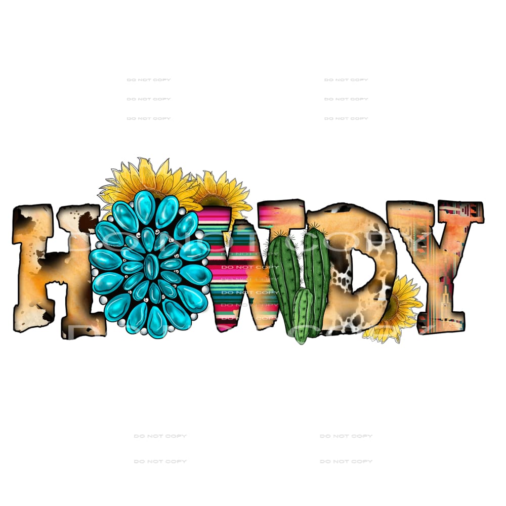 Western Boho #3873 Sublimation transfers - Heat Transfer