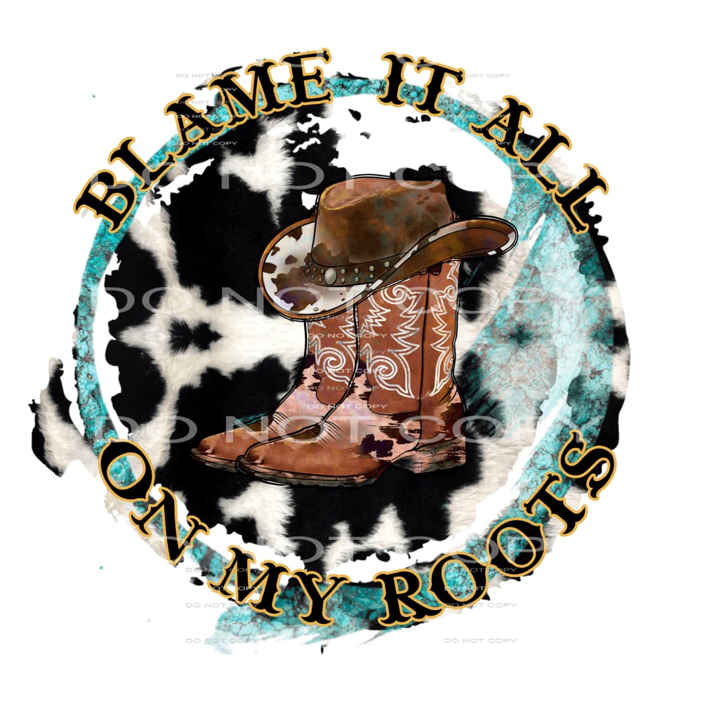Western Boho #3945 Sublimation transfers - Heat Transfer