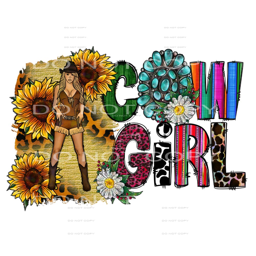 Western Boho #3980 Sublimation transfers - Heat Transfer