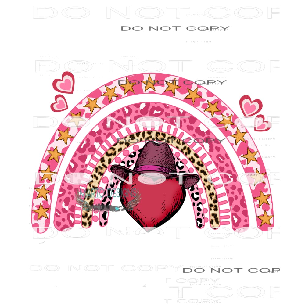 Western Valentine #9055 Sublimation transfers - Heat