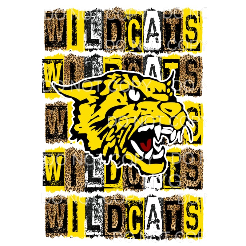 Wildcats BLOCK # 523 Sublimation transfers - Heat Transfer
