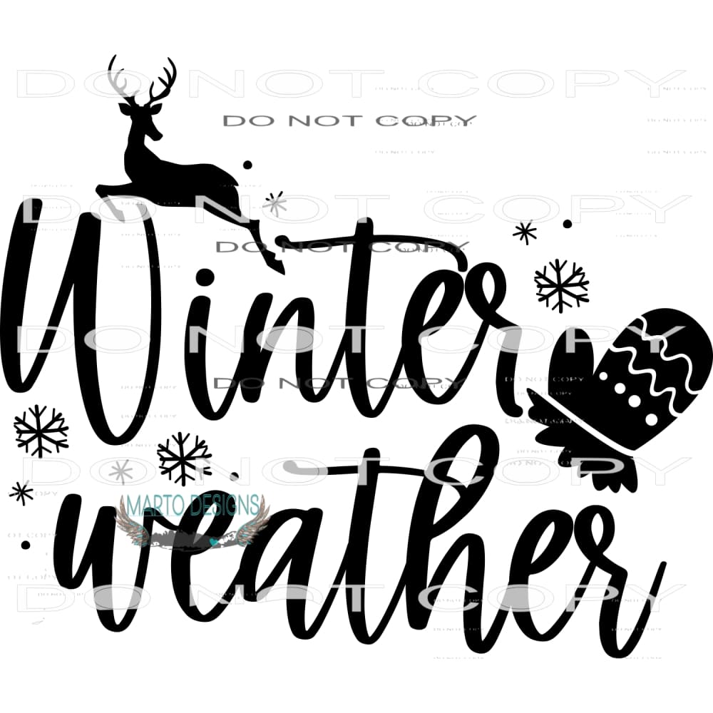 Winter Weather #7953 Sublimation transfers - Heat Transfer