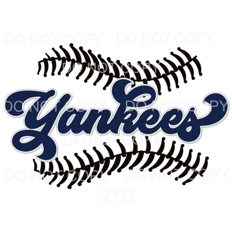 Yankees Baseball Stitching New York Sublimation transfers -
