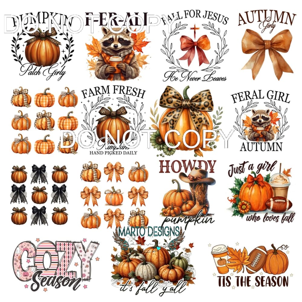 15 Fall Transfers Prices less than 2.00 each # 1012