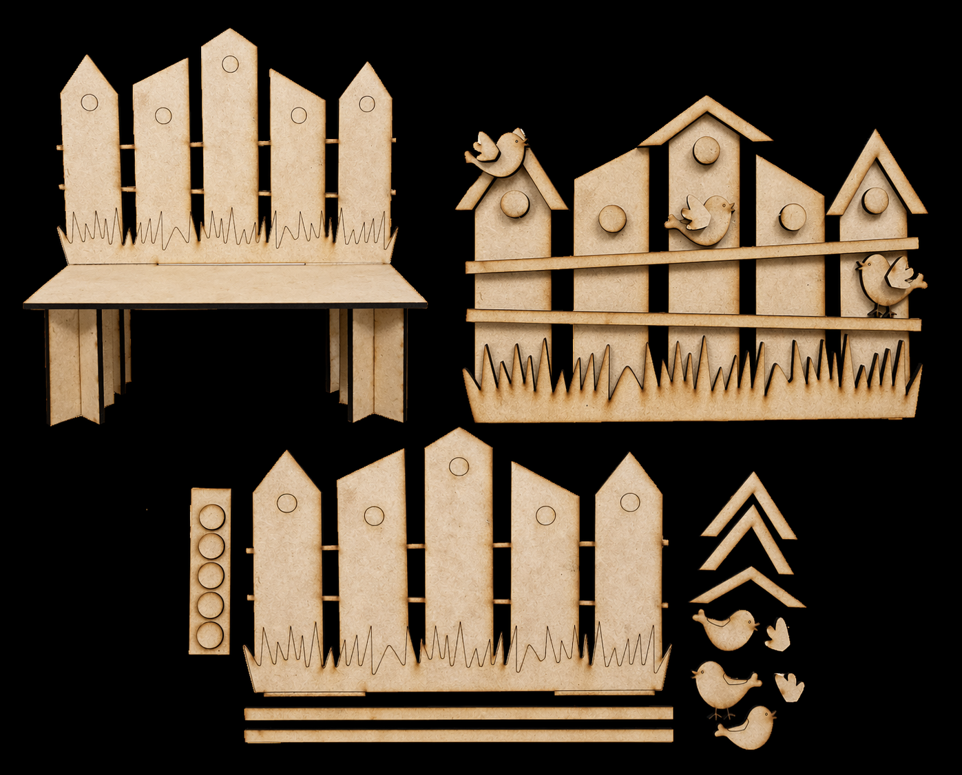 Stacker Base 4 slot Interchangeable Base # 4202  4 slots SVG DIGITAL (Copy)