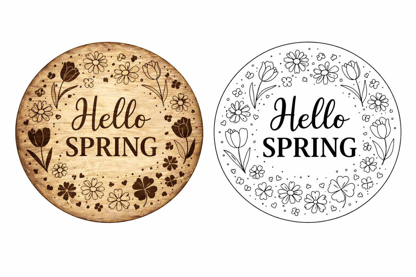 Interchangeable circle insert #026 candle stick and frame ( Sold Separately ) Wood Laser Blank | DIY Craft Cutout | Paint-Ready