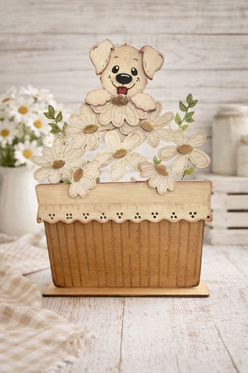 Bread Basket BASE INTERCHANGEABLE # 1140 Wood Laser Blank | DIY Craft Cutout | Paint-Ready