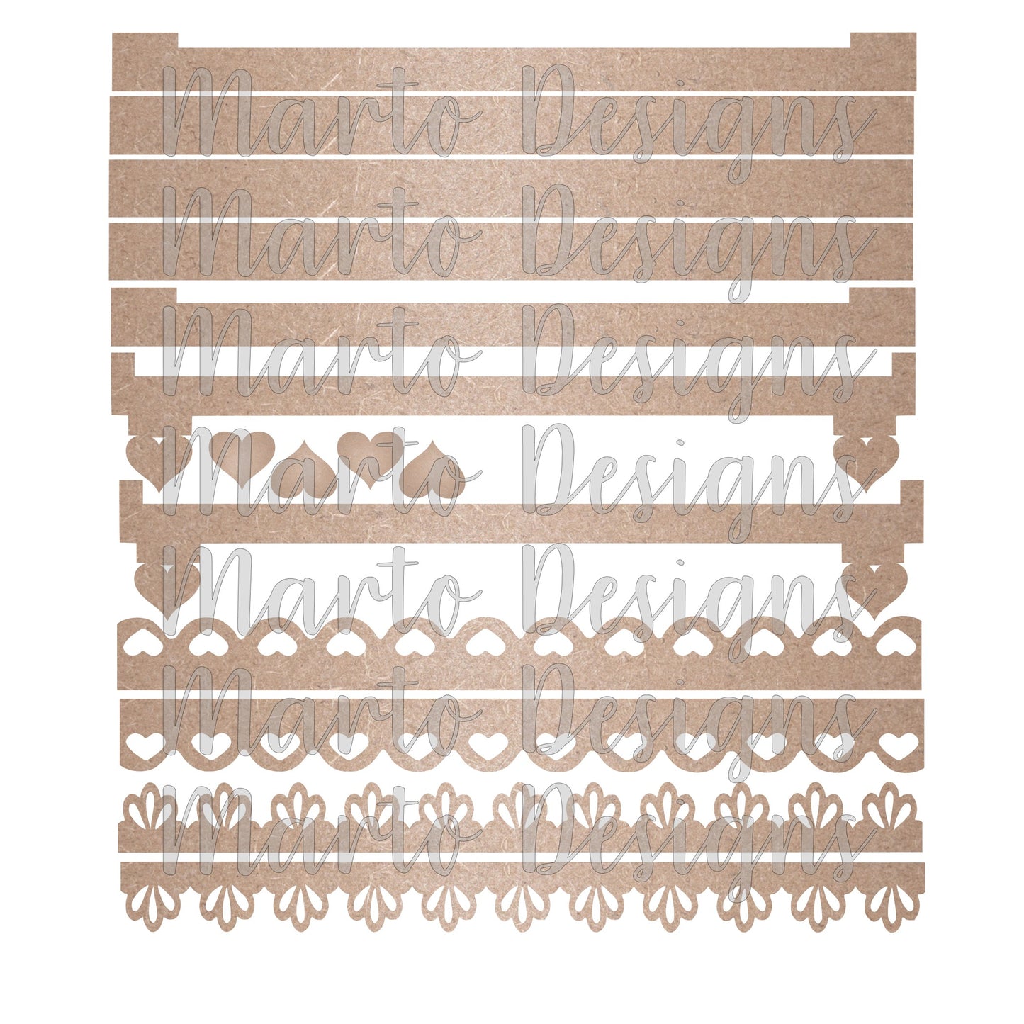Stacker Interchangeable Base # 3000  4 slots Wood Laser Blank | DIY Craft Cutout | Paint-Ready